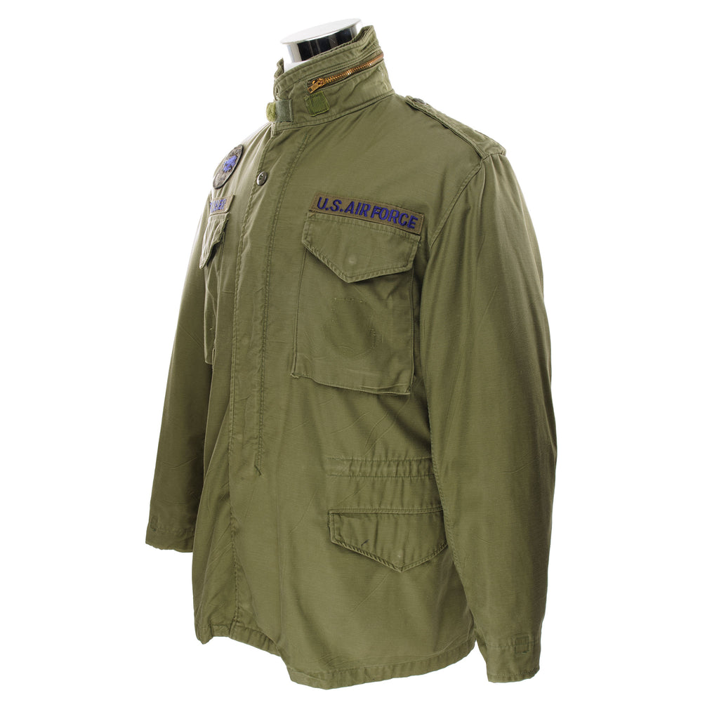 Vintage Us Air Force M-1965 M65 Field Jacket 1974 Size Medium Long Soldier Fisher DSA 180-74-C-0129 STOCK NO: 8415-00-792-2942