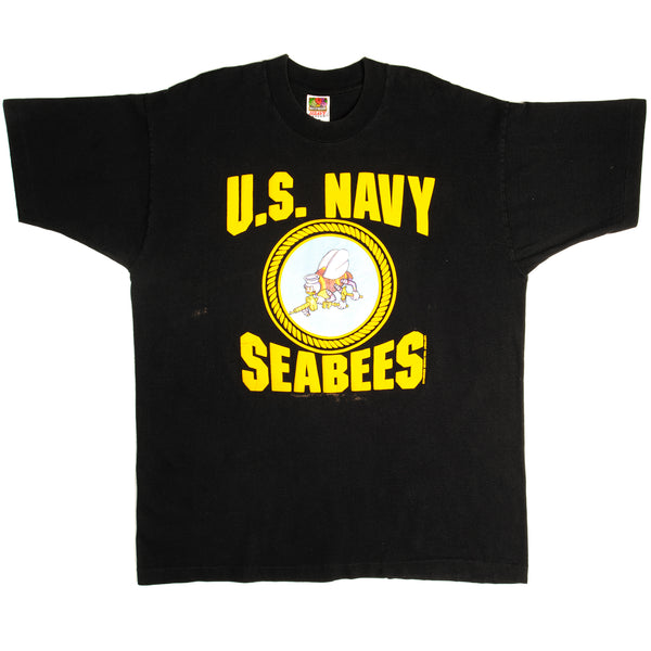Vintage US Navy Seabees (US Naval Construction Battalions) Tee Shirt 1995 Size XL.