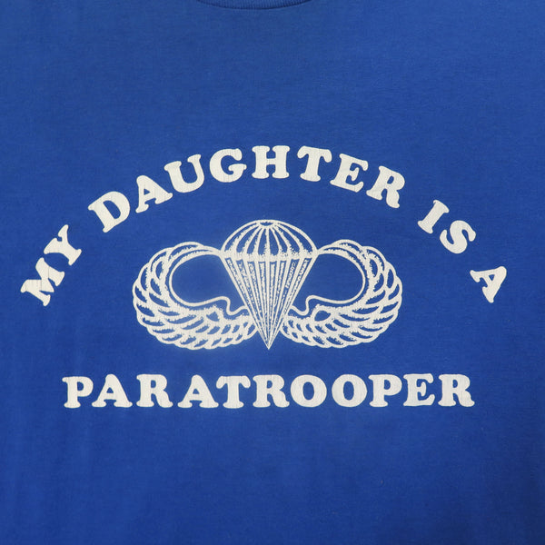 VINTAGE MY DAUGHTER IS A PARATROOPER 80'S T-SHIRT SIZE MEDIUM