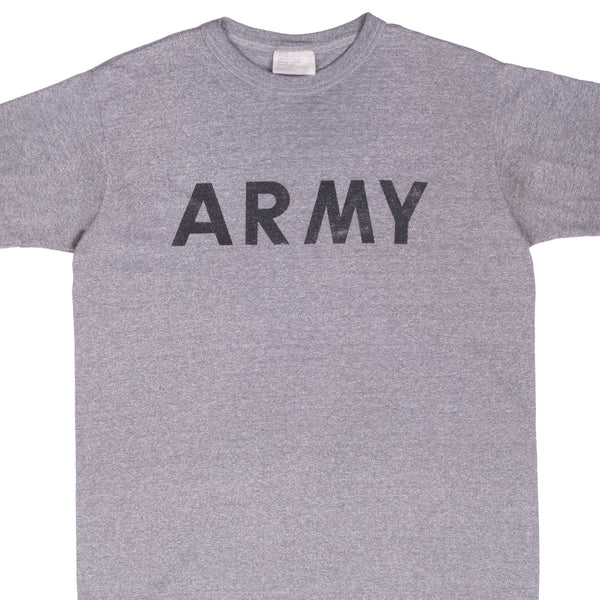 Vintage Us Army Physical Training Tee Shirt 1991 Size Medium Made In Usa With Single Stitch Sleeves