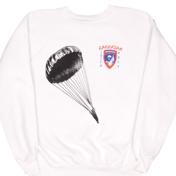 Vintage Airborne Rakkasan 187Th Arct Sweatshirt Size Large Made In USA