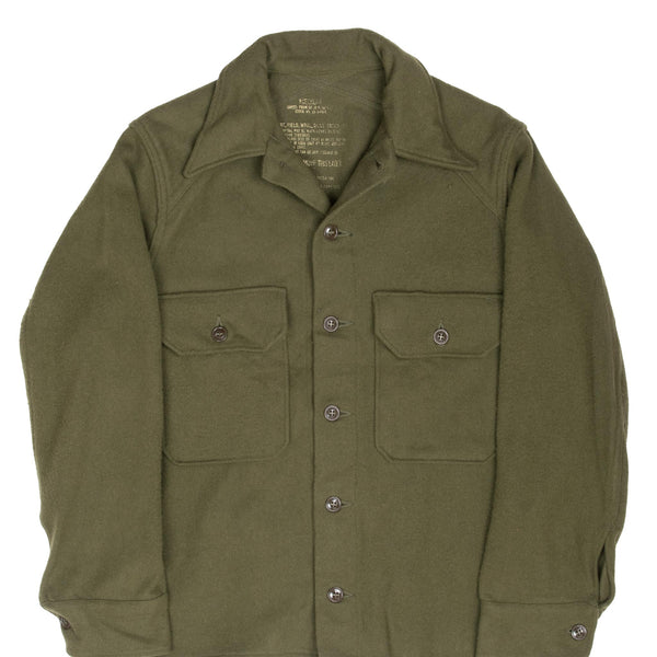 Vintage Us Army Og 108 Wool Shirt 1953 Korean War Size Medium