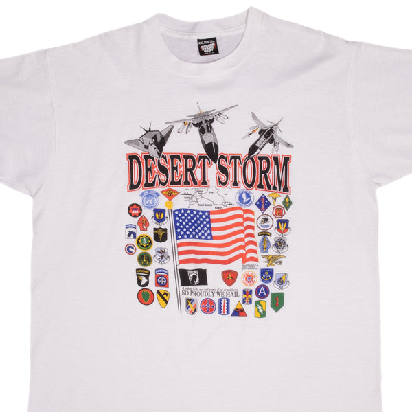 VINTAGE OPERATION DESERT STORM TEE SHIRT 1991 SIZE XL MADE IN USA
