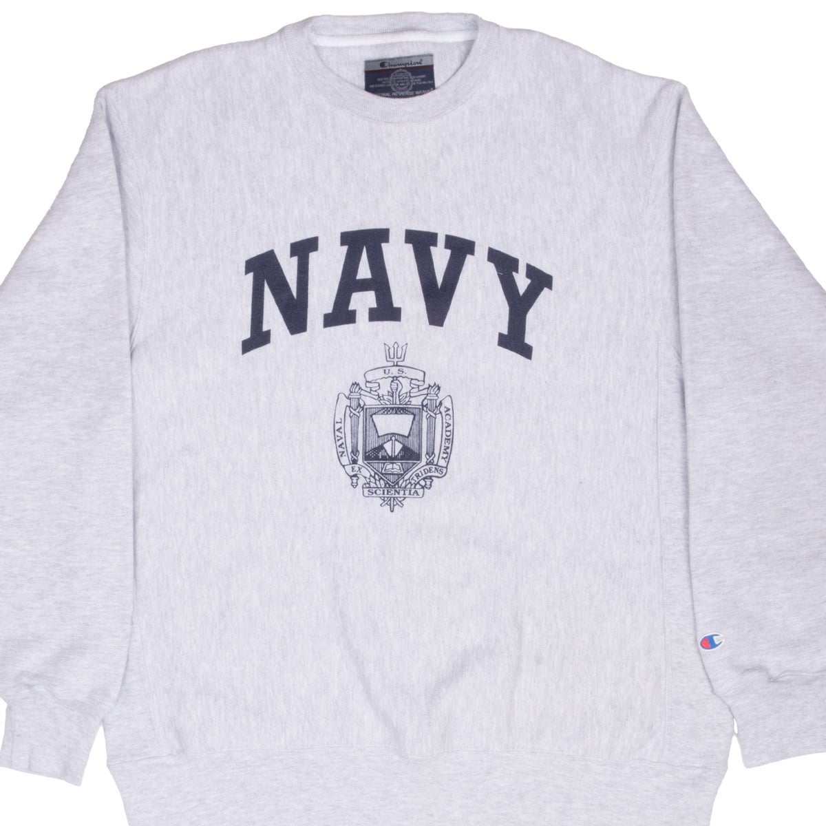 VINTAGE USN US NAVY ACADEMY CHAMPION REVERSE WEAVE SWEATSHIRT 