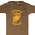 Vintage Usmc United States Marine Corps Brown Tee Shirt 1986 Size Small Made In Usa With Single Stitch Sleeves