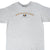 Front of grey US Naval Academy Annapolis tee with arched chest print and centered N emblem