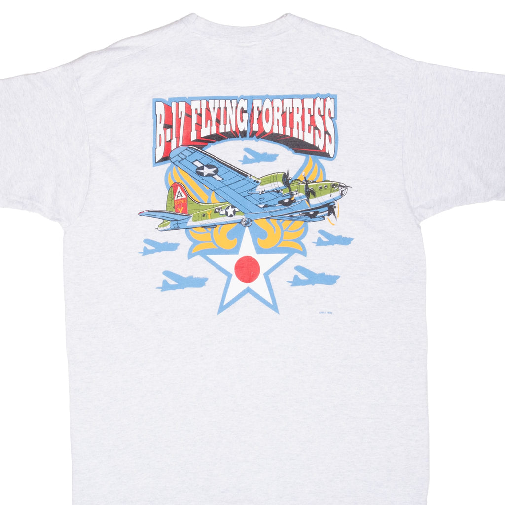 VINTAGE USAAF B-17 FLYING FORTRESS TEE SHIRT 1992 LARGE MADE IN USA
