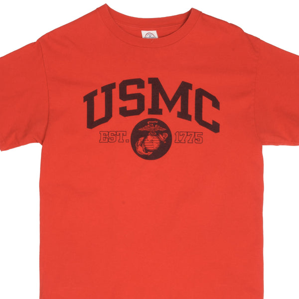 Vintage USMC United States Marines Corporation EST 1775 Tee Shirt 1990S Size Medium