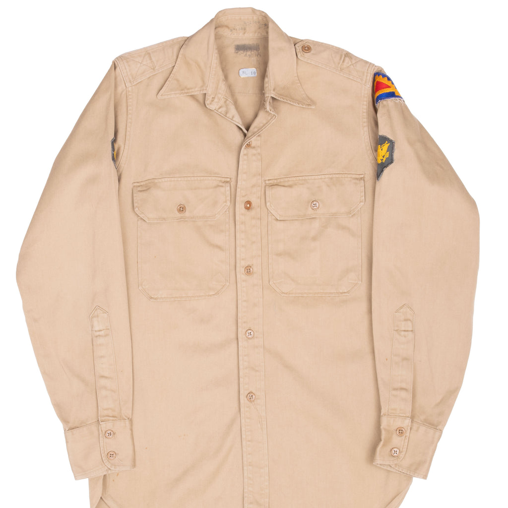 Vintage Us Army Officer Shirt Patched Ww2 Size Small

Patch: Specialist, Seventh Army