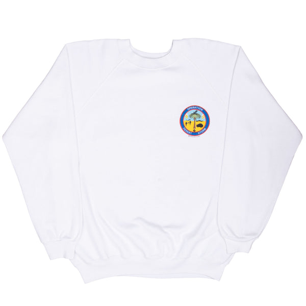 Vintage Us Army Desert Storm Operation Sweatshirt 1991 Size XL Made In Usa