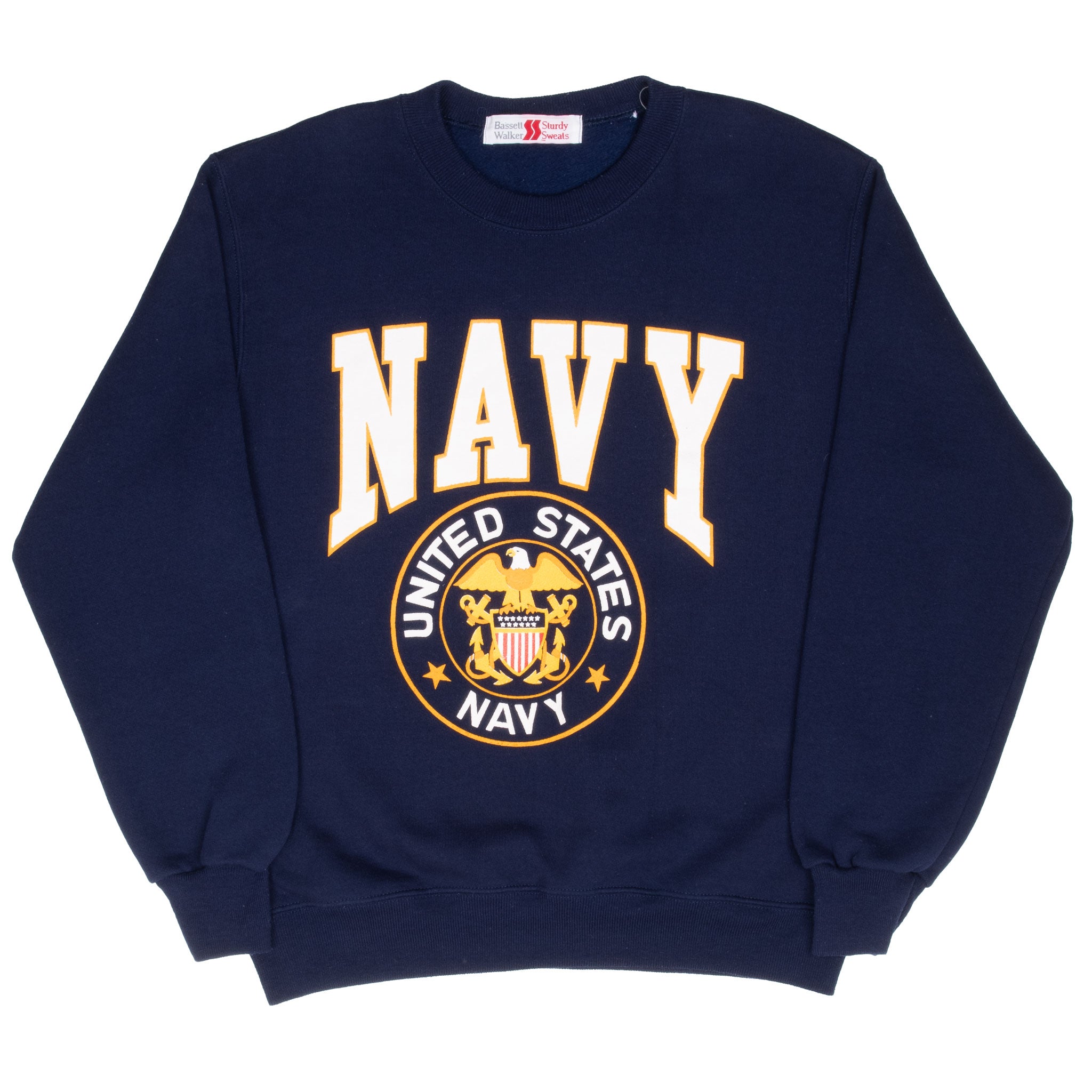 VINTAGE USN US NAVY SEAMAN BLUE SWEATSHIRT 1990S XL MADE IN USA