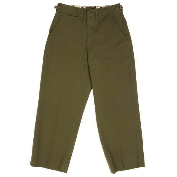 Vintage Us Army Field Wool Trousers Pants 1951 Korean War Size Small Short Nos Deadstock  7 DEC 1951, QM 22259  SPEC. MIL - T-11100 (QMC)