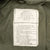 VINTAGE US ARMY M-1965 M65 FIELD JACKET PATCH 1976 MEDIUM REGULAR