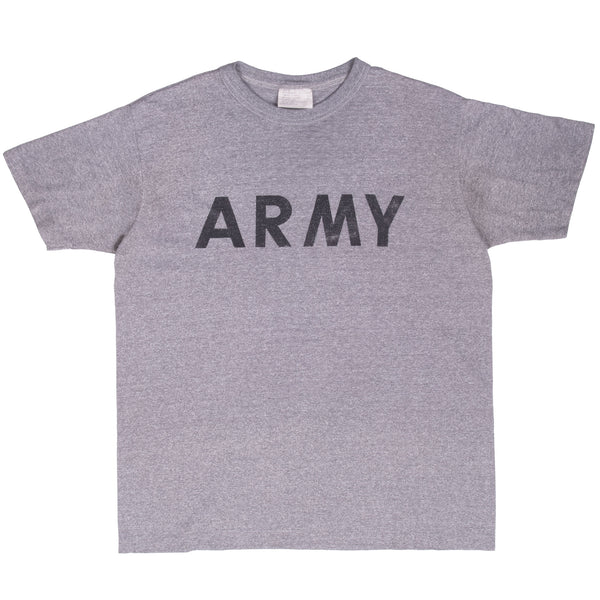 Vintage Us Army Physical Training Tee Shirt 1991 Size Medium Made In Usa With Single Stitch Sleeves