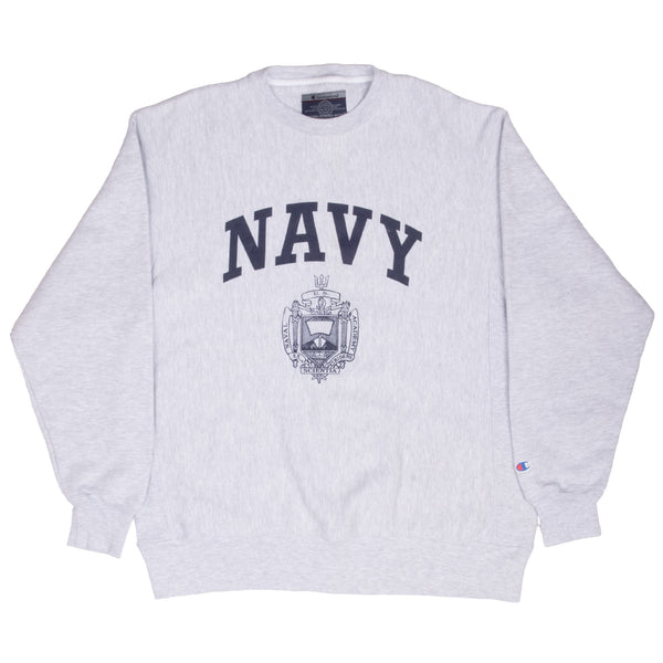 Vintage Usn Us Navy Academy Champion Reverse Weave Sweatshirt 2000S Size Large