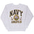 Vintage Usn Us Navy Annapolis Discus Athletic Sweatshirt 1990S Size Medium Made Usa