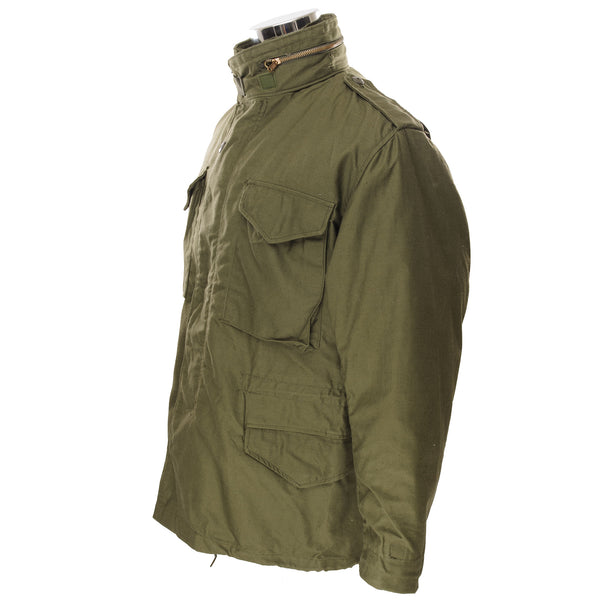 Vintage US Army M-1965 M65 OD Field Jacket 1981 Size Medium Regular Deadstock NOS  STOCK NO. 8415-00-782-2939  DLA 100-82-C-0575
