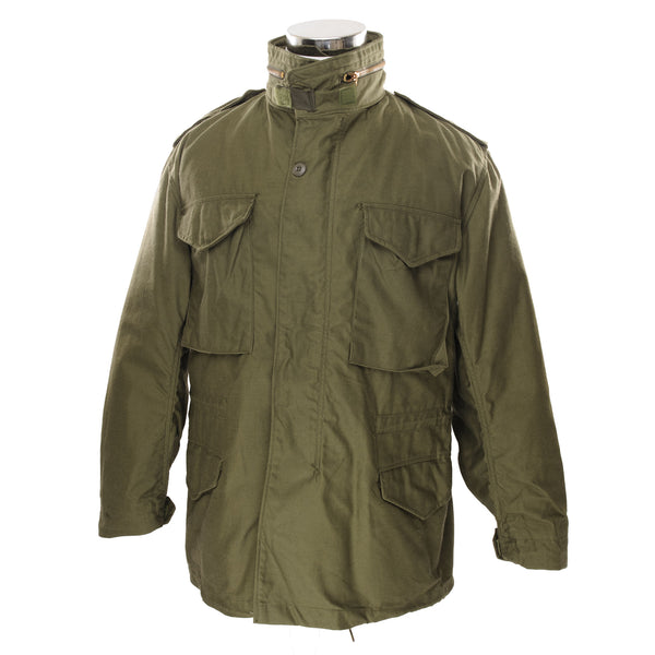 Vintage US Army M-1965 M65 OD Field Jacket 1981 Size Medium Regular Deadstock NOS  STOCK NO. 8415-00-782-2939  DLA 100-82-C-0575