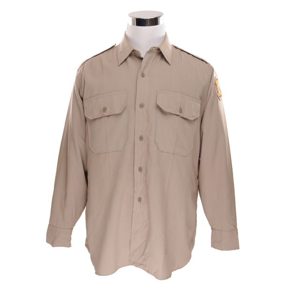 Vintage USAF US Air Force 1963 Vietnam War Shirt Patched Foreign War Veterans Size 16 1/2 MIL-S-4863A