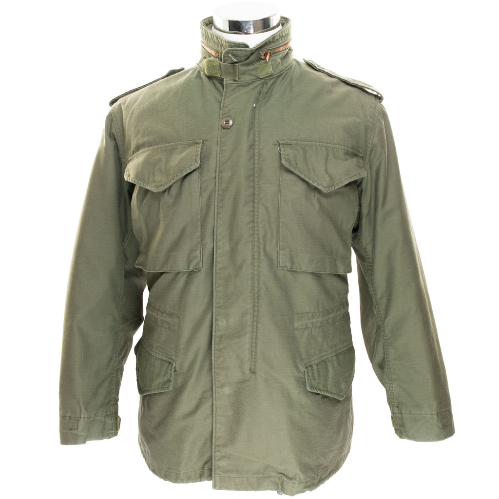 Vintage Us Army M65 M-1965 Alpha Industries Field Jacket With Liner Size Small Regular