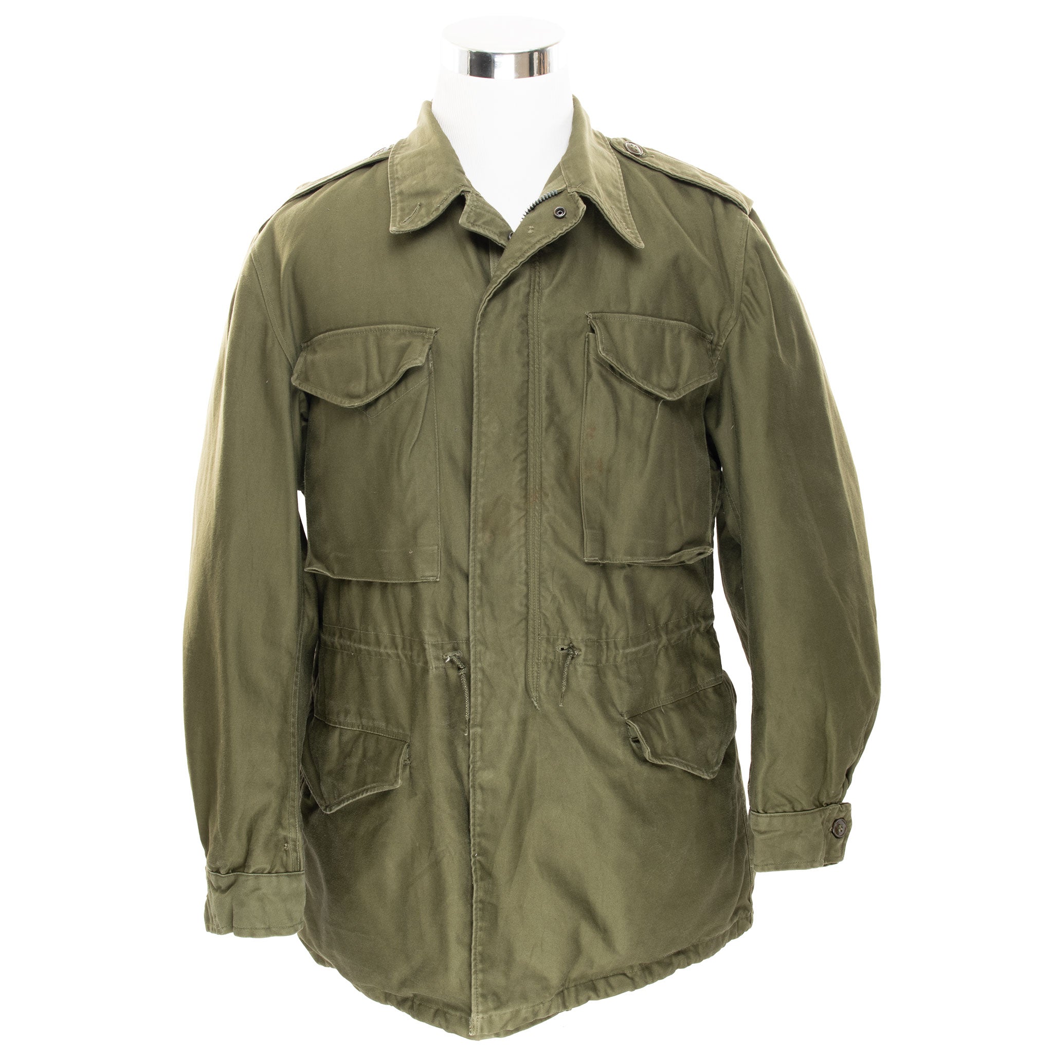 VINTAGE US ARMY M51 FIELD JACKET 1952 KOREAN WAR SIZE MEDIUM LONG