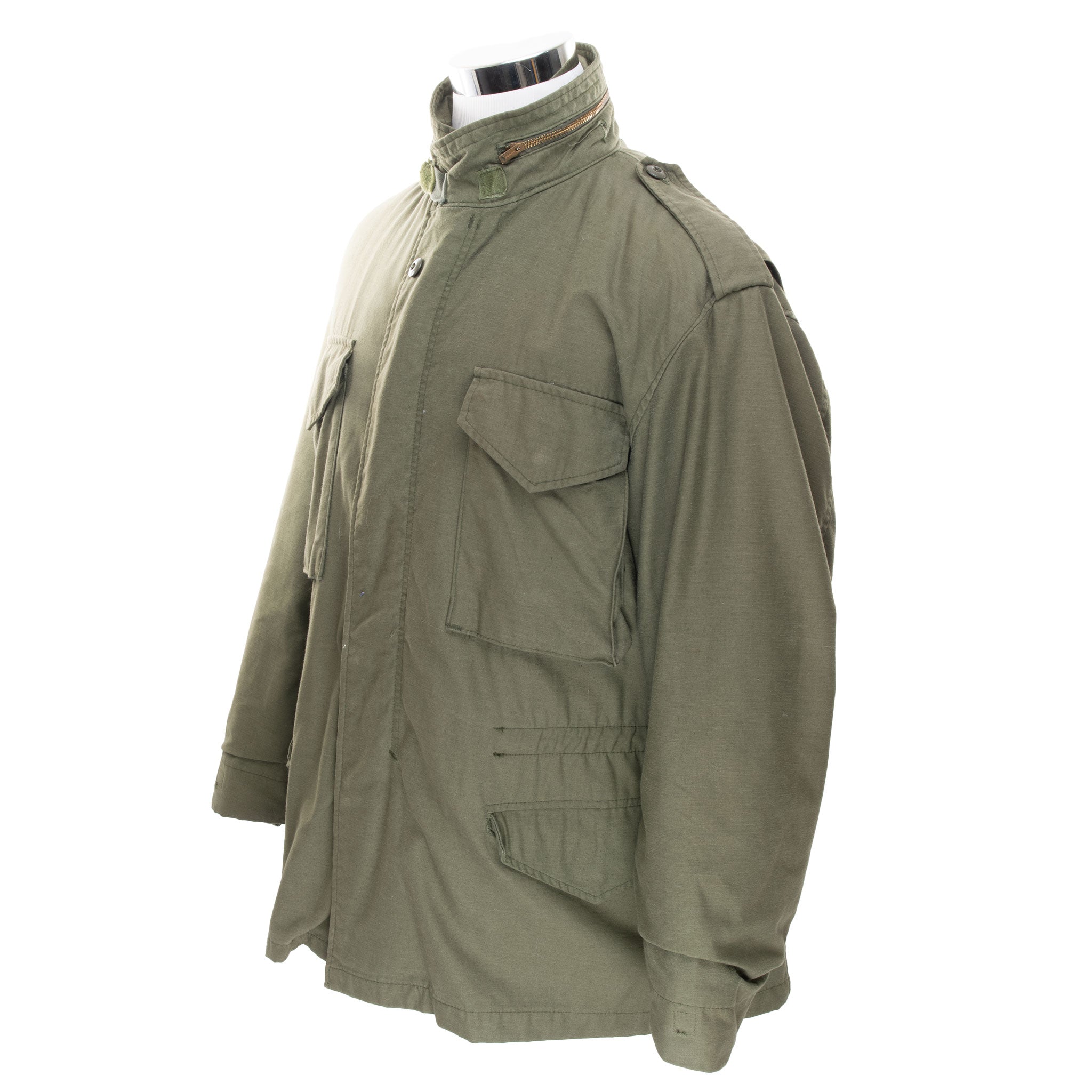 VINTAGE US ARMY M65 ALPHA INDUSTRIES FIELD JACKET 1980S LARGE