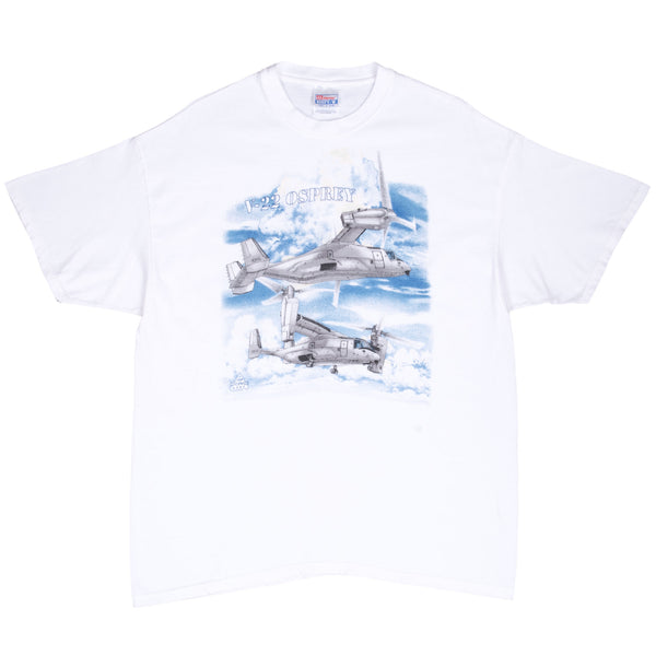 Vintage Usaf Air Force V22 Osprey Tee Shirt 1998 Size XL Made In Usa With Single Stitch Sleeves