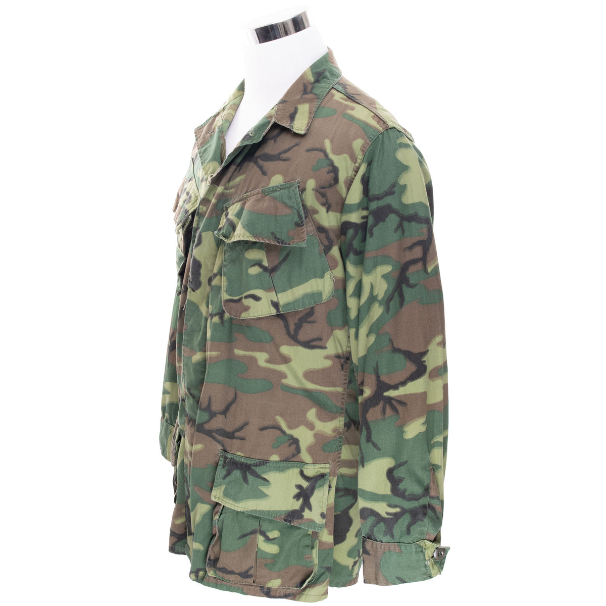 VINTAGE US ARMY TROPICAL COMBAT JACKET 3 PAT ERDL CAMO 1966