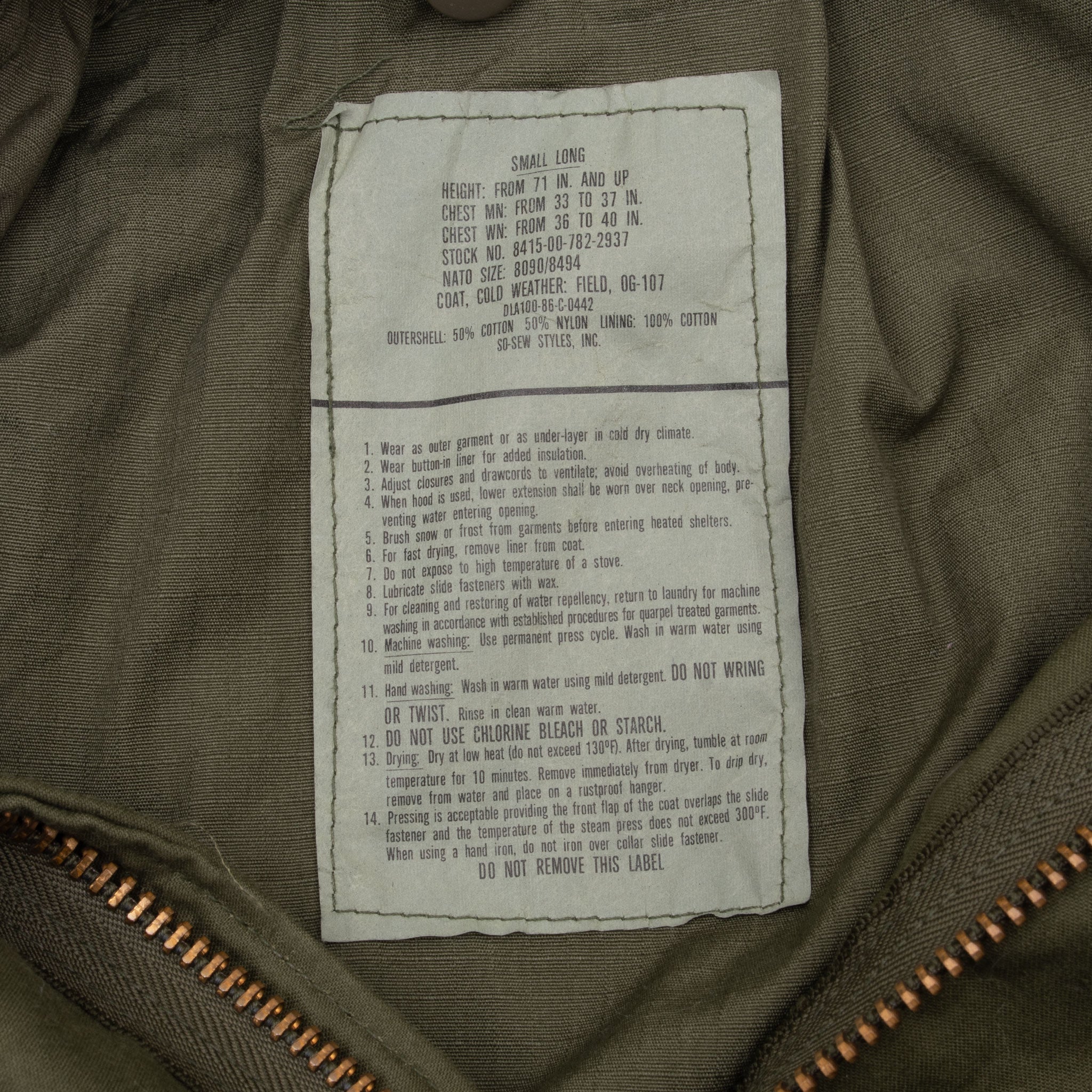 M-65 Vintage DEADSTOCK 60年代small short M-65 Vintage DEADSTOCK 60年代small short M-65 Vintage