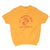 Vintage USMC US Marine Corps Camp Lejeune NC Short Sleeve Yellow Sweatshirt 1990S Size Large