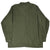 Back view of olive green US Army OG-107 utility sateen shirt