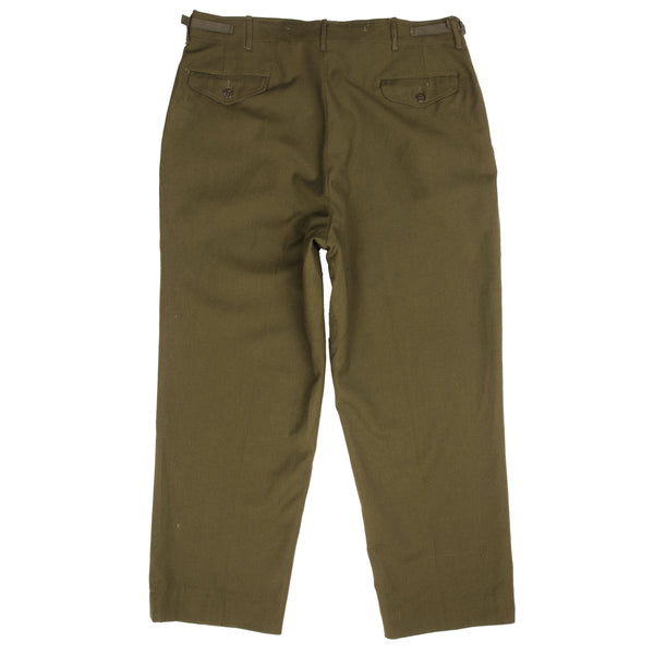 Vintage Us Army M51 Field Wool Trousers Pants 1953 Korean War Size Large Regular Nos Deadstock