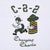 Close-up of C-2-2 Charging Charlie print with running soldier and striped character.
