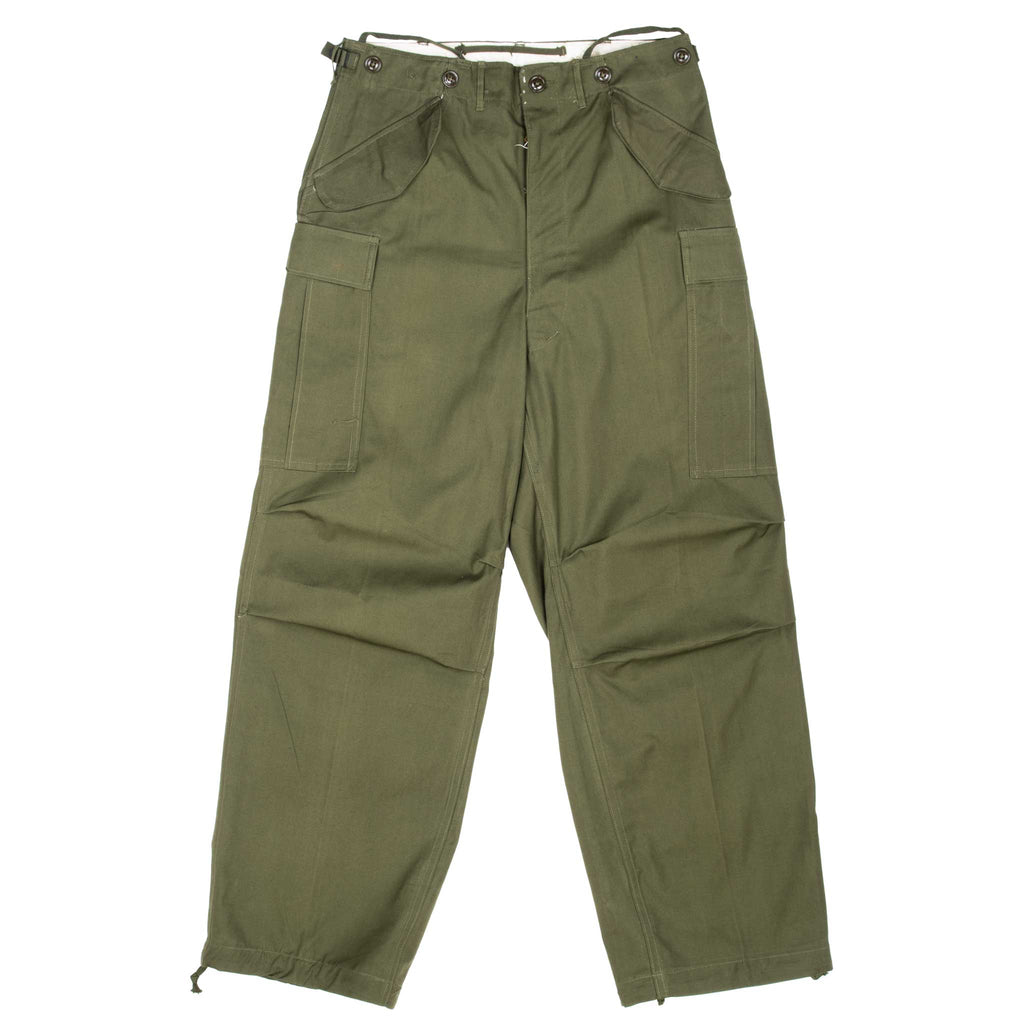 Vintage US ARMY M51 Cotton OG 107 Field Trousers Pants 1951 Pattern 1951 Korean War Size Small Regular W32 L30

J.M. WOOD MFG. CO., INC.
