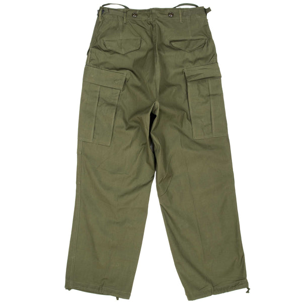 Vintage US ARMY M51 Cotton OG 107 Field Trousers Pants 1951 Pattern 1951 Korean War Size Small Regular W32 L30

J.M. WOOD MFG. CO., INC.
