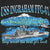 Close-up of USS Ingraham FFG-61 ship graphic with mountain scene and slogan.