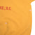 VINTAGE USMC CAMP LEJEUNE NC SHORT SLEEVE YELLOW SWEATSHIRT 1980S SIZE LARGE