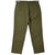 Back view of olive green US Army M51 field wool trousers with buttoned rear pocket