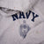 Vintage United States US Navy Reverse weave Hoodie Sweatshirt Size Large Made In USA