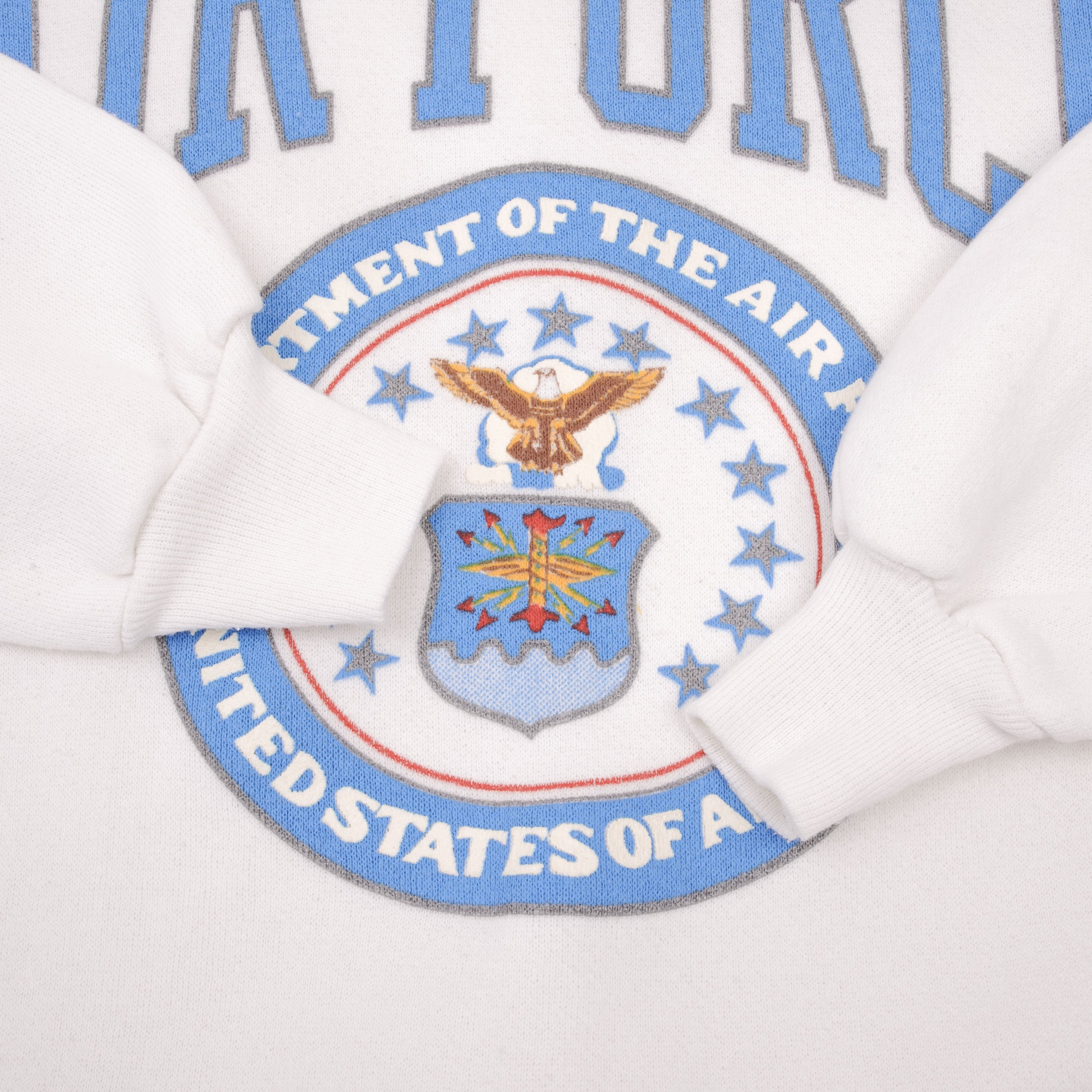 VINTAGE USAF AIR FORCE SWEATSHIRT SIZE LARGE 1980S MADE IN USA