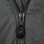 Close-up of the USAF N-3B flight parka front zipper, leather pull tab and surrounding stitching