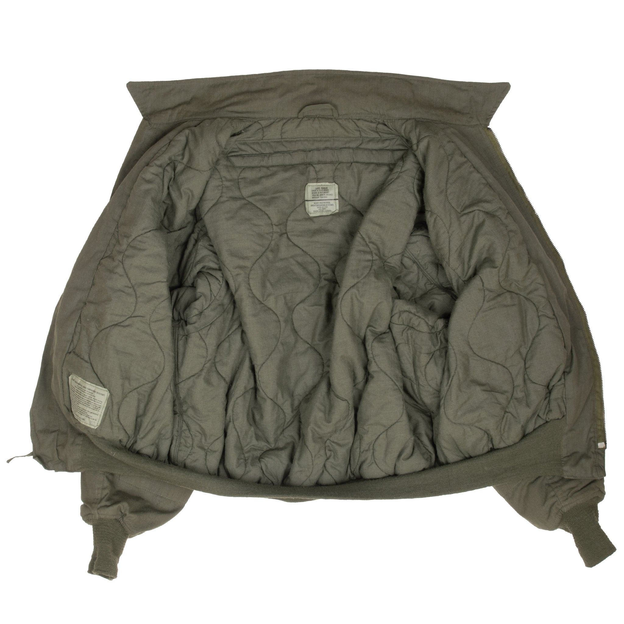 VINTAGE US ARMY CVC TANKER COLD WEATHER JACKET 2003 SIZE LARGE