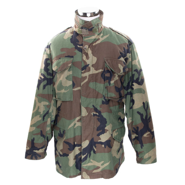 Vintage Us Army M65 Woodland Camo Field Jacket 1986 Size Medium Long

STOCK NO. 8415-01-099-7836

DLA 100-86-C-0491