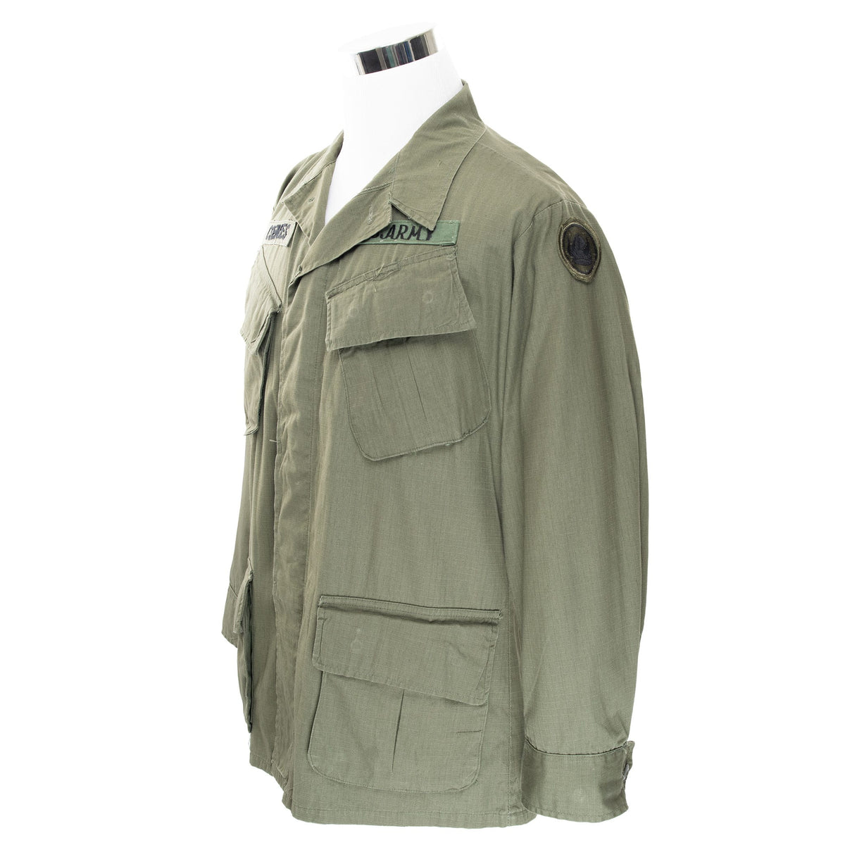 VINTAGE US ARMY RIP STOP TROPICAL COMBAT JACKET 1969 VIETNAM WAR