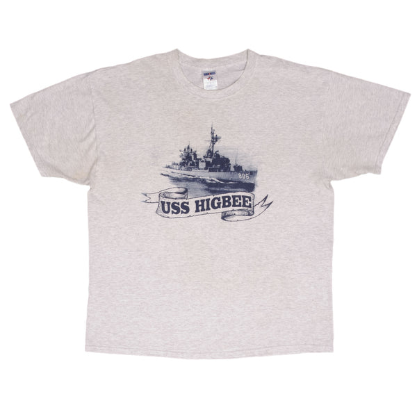 Vintage Usn Navy Uss Higbee 2000S Tee Shirt Size XL