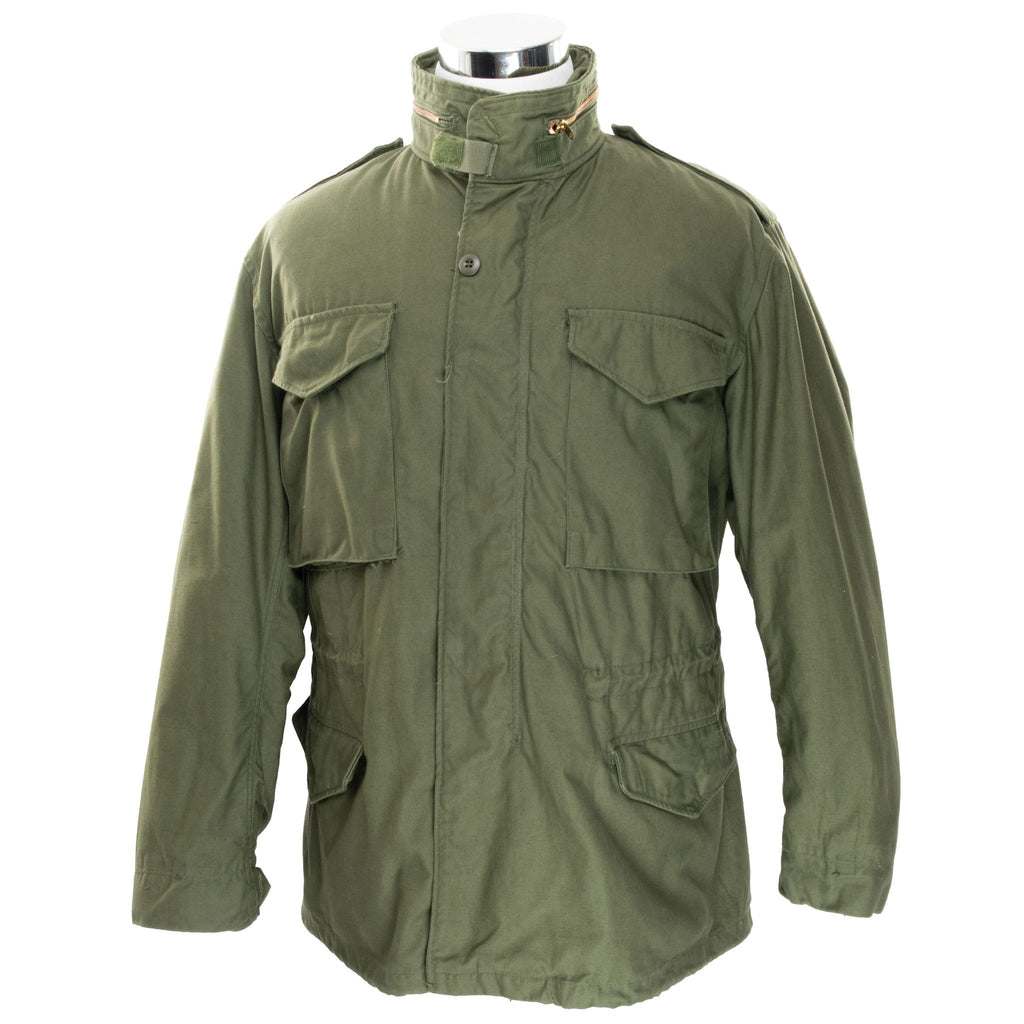 VINTAGE US ARMY M65 ALPHA INDUSTRIES FIELD JACKET W LINER 1976 MEDIUM REG NOS