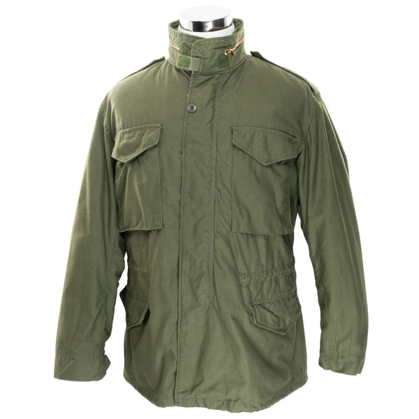VINTAGE US ARMY M65 ALPHA INDUSTRIES FIELD JACKET W LINER 1976 MEDIUM REG NOS