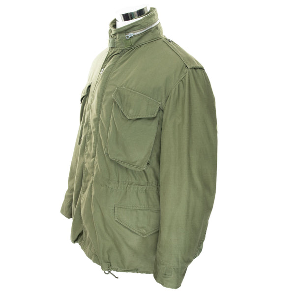 VINTAGE US ARMY M65 M-1965 FIELD JACKET 1970 VIETNAM WAR SIZE MEDIUM REGULAR