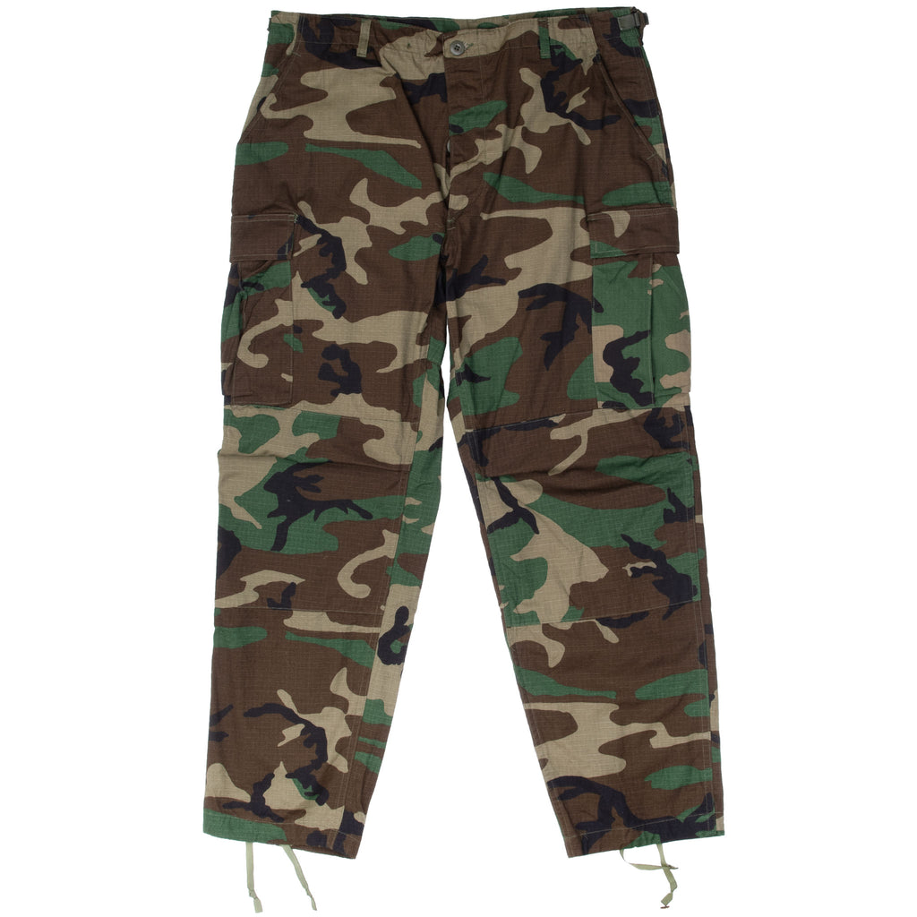 Vintage Us Army Rip Stop Woodland Camo Combat Trouser 1990 Size Large Regular Nos

DLA100-90-C-0315
