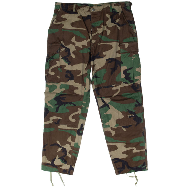 Vintage Us Army Rip Stop Woodland Camo Combat Trouser 1990 Size Large Regular Nos

DLA100-90-C-0315